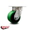 Service Caster 4 Inch Kingpinless Green Poly on Steel Wheel Swivel Top Plate Caster SCC SCC-KP30S420-PUR-GB - alternate 2